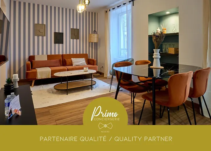 Le Bouvault, Style Appart\'Hotel , A Nevers Proche Gare, Services Haut De Gamme By Primo C0Nciergerie
